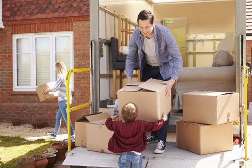 Secure vehicle loading and transport safety for a moving service