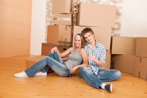 Man with van removal service helping with a residential move in Colneyhatch