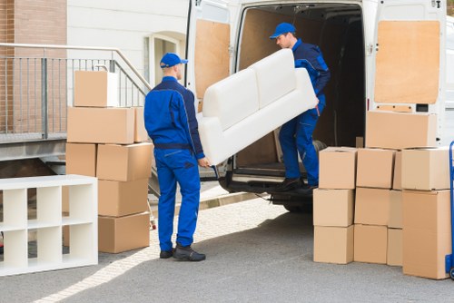 Packed van for furniture transport and removals in Colneyhatch