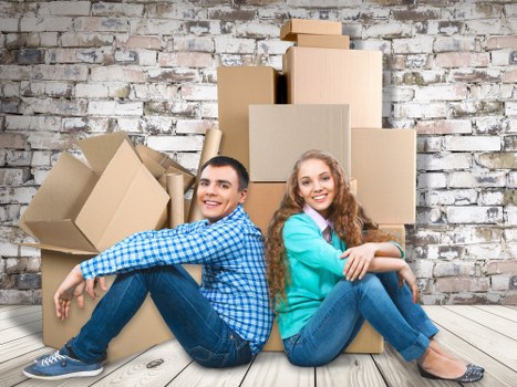 Packed boxes and moving supplies prepared for a Colneyhatch relocation