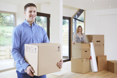 Unpacking and organising household items after a Colneyhatch relocation