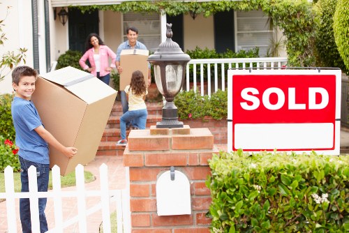 Careful loading of boxes and furniture for a Colneyhatch removal